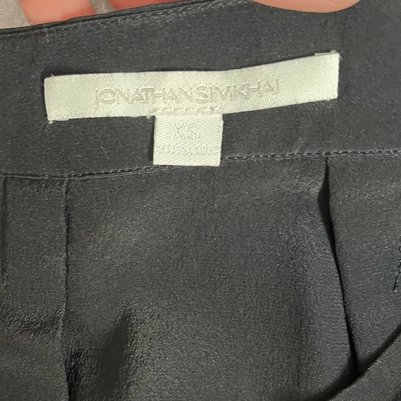 Jonathan Simkhai Black Sheer Midi Skirt With Pockets XS - Picture 2 of 4